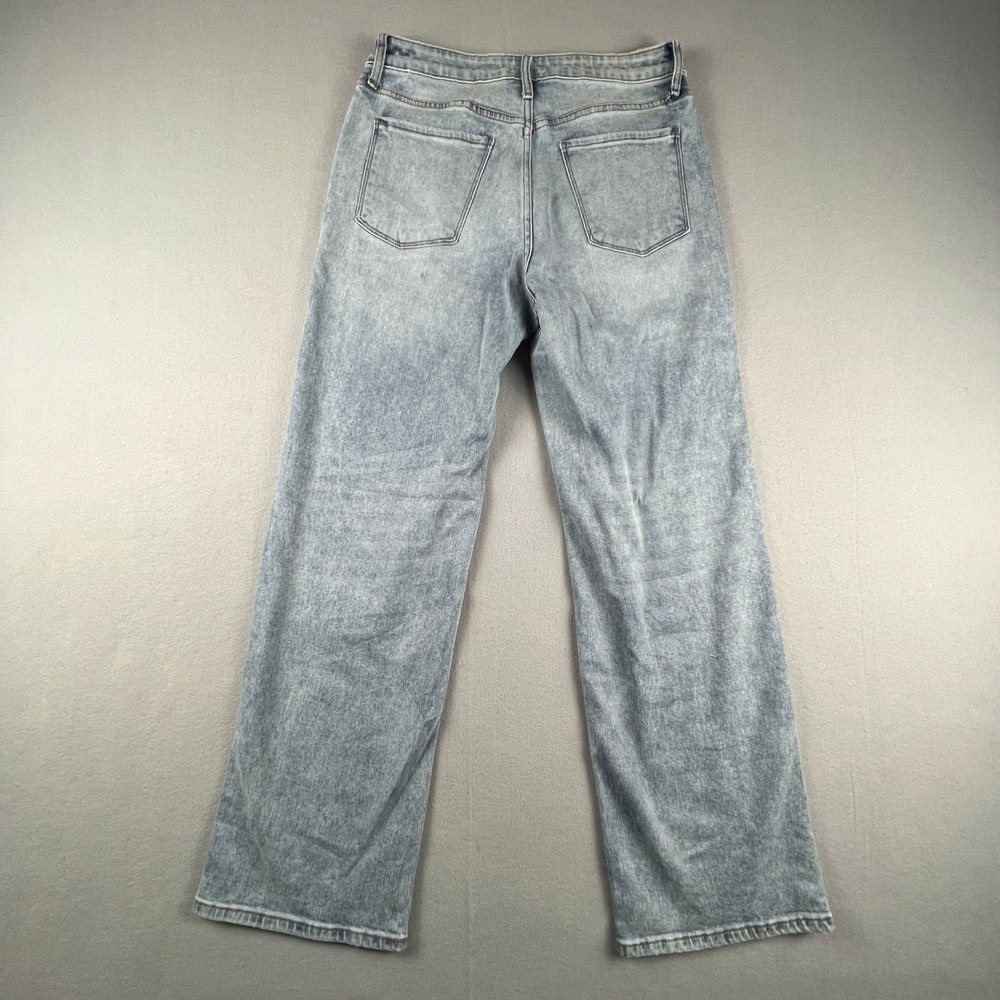 Kut from the Kloth Sienna Wide Leg Jeans Women 10 High Rise Patch Pocket - Picture 2 of 15